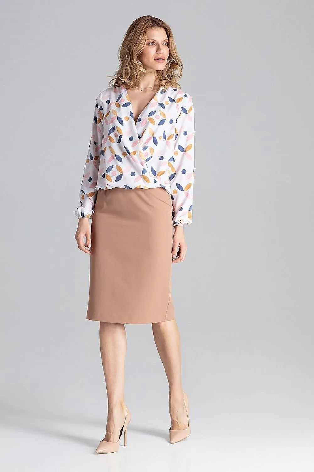 Classic Knee-Length Pencil  Skirt  Figl