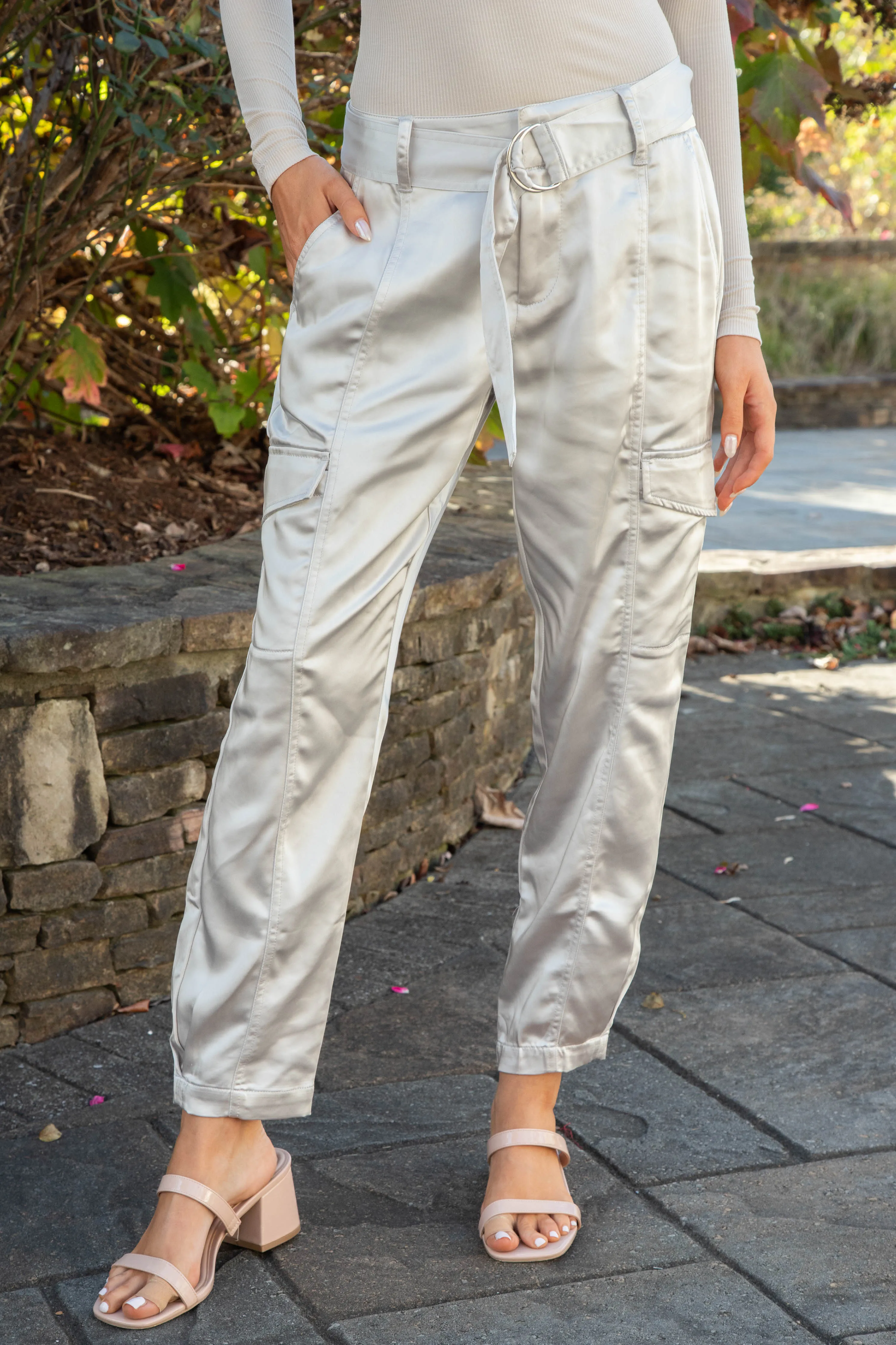 Classy Cargo Trouser, Silver | Sanctuary