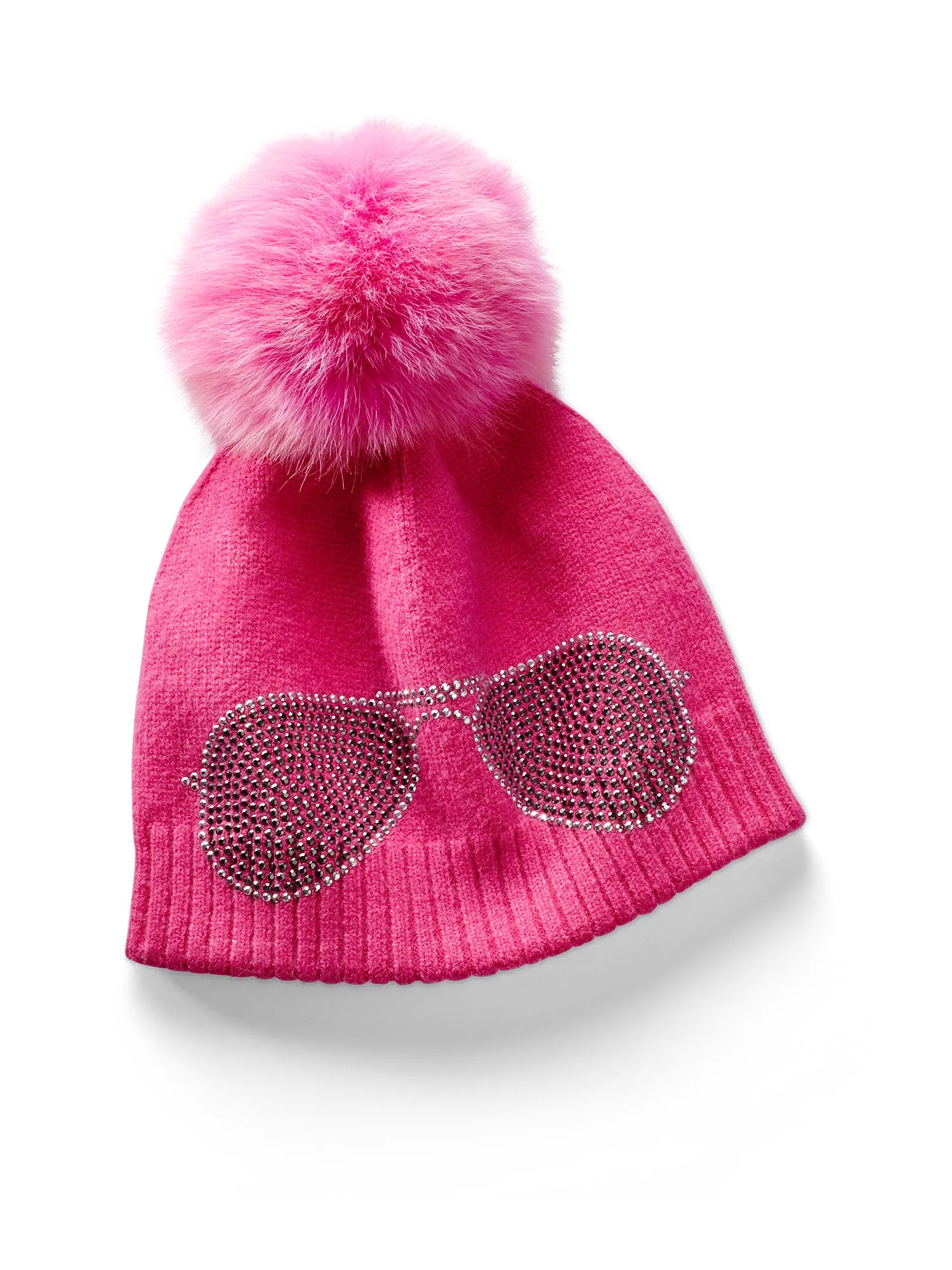 Crystal Sunglass Pom Hat