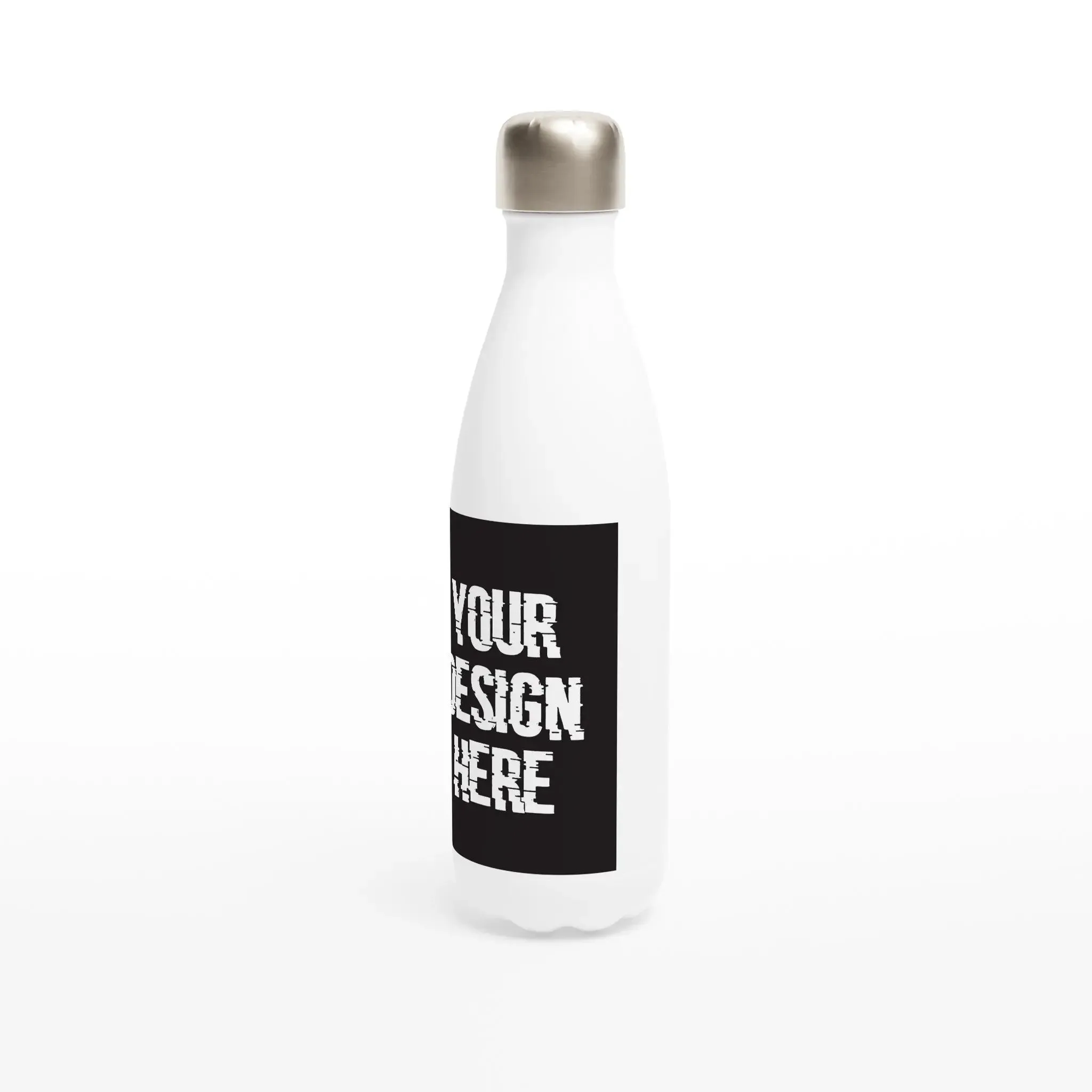 Custom White 17oz Stainless Steel Water Bottle