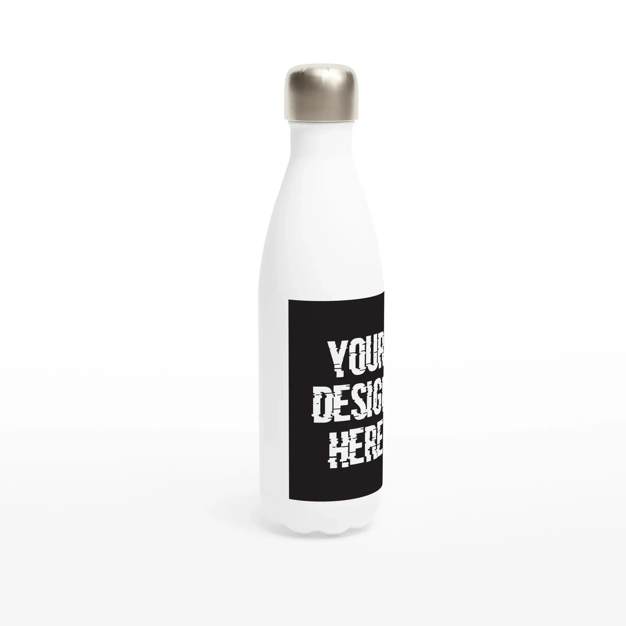 Custom White 17oz Stainless Steel Water Bottle