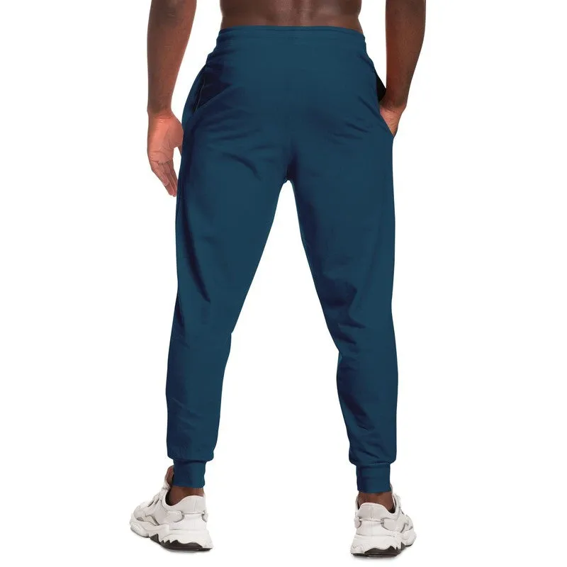 Dark Cyan Joggers | Unisex | with PLUS sizes | Dark Pure Cyan | C100M0Y0K80