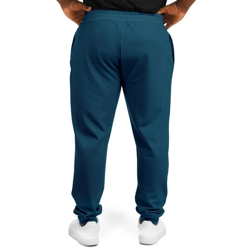 Dark Cyan Joggers | Unisex | with PLUS sizes | Dark Pure Cyan | C100M0Y0K80