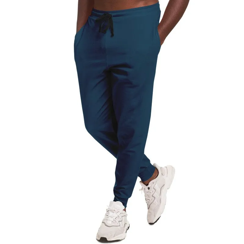 Dark Cyan Joggers | Unisex | with PLUS sizes | Dark Pure Cyan | C100M0Y0K80