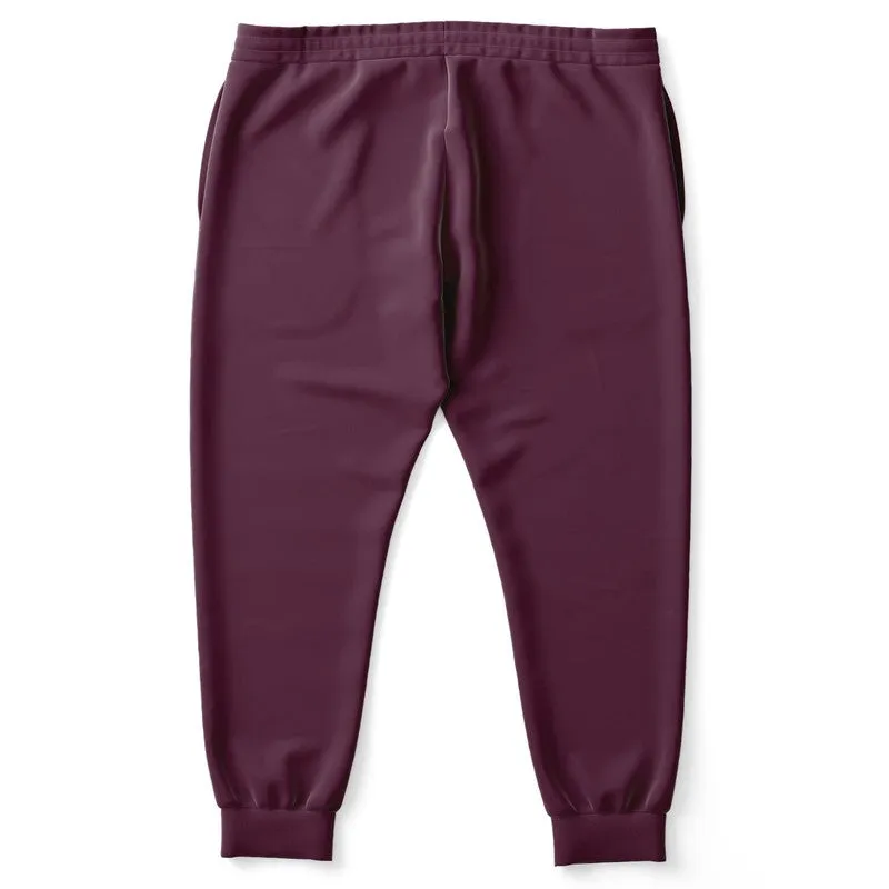 Dark Magenta Joggers | Unisex | with PLUS sizes | Dark Pastel Magenta | C0M60Y0K80