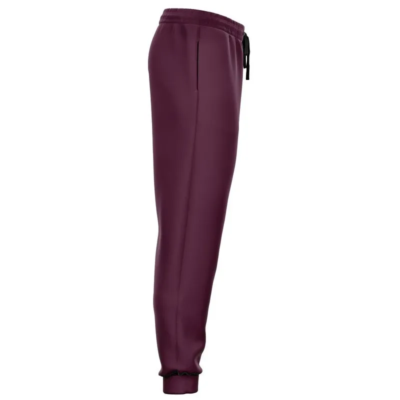 Dark Magenta Joggers | Unisex | with PLUS sizes | Dark Pastel Magenta | C0M60Y0K80