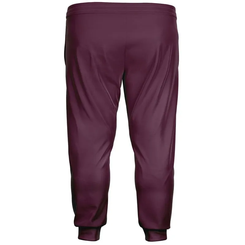 Dark Magenta Joggers | Unisex | with PLUS sizes | Dark Pastel Magenta | C0M60Y0K80