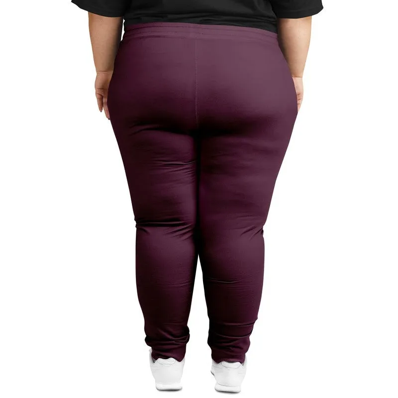 Dark Magenta Joggers | Unisex | with PLUS sizes | Dark Pastel Magenta | C0M60Y0K80