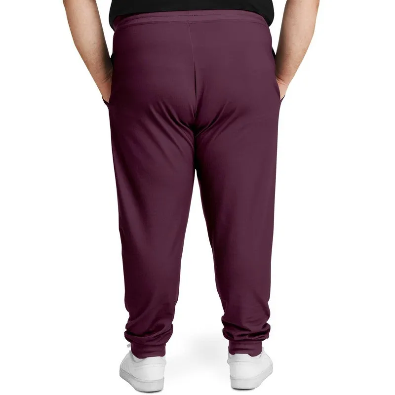 Dark Magenta Joggers | Unisex | with PLUS sizes | Dark Pastel Magenta | C0M60Y0K80