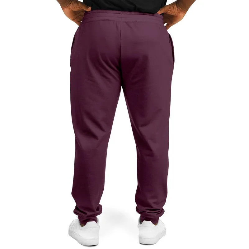 Dark Magenta Joggers | Unisex | with PLUS sizes | Dark Pastel Magenta | C0M60Y0K80