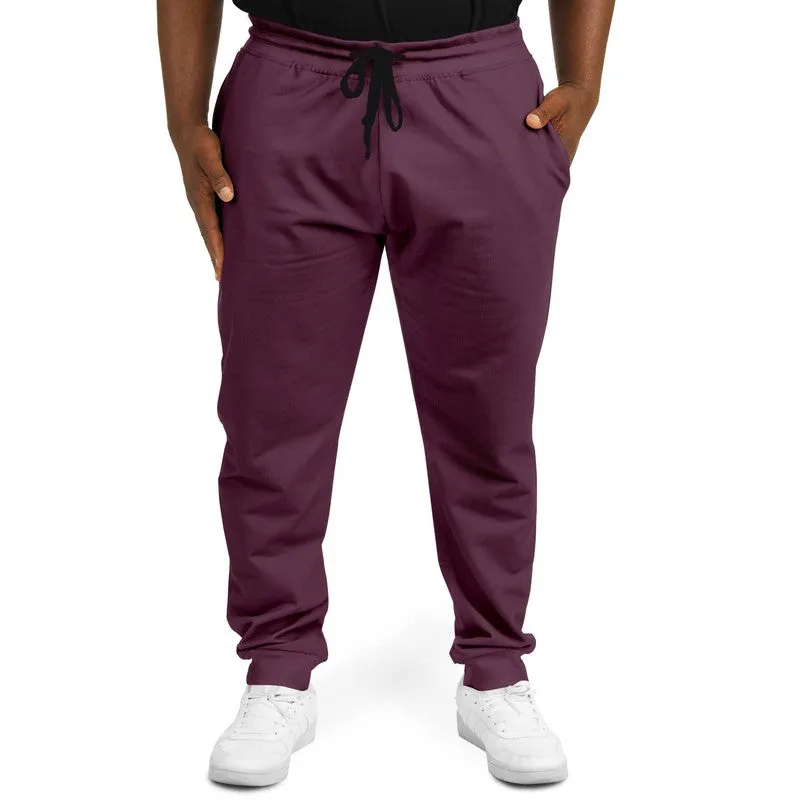 Dark Magenta Joggers | Unisex | with PLUS sizes | Dark Pastel Magenta | C0M60Y0K80