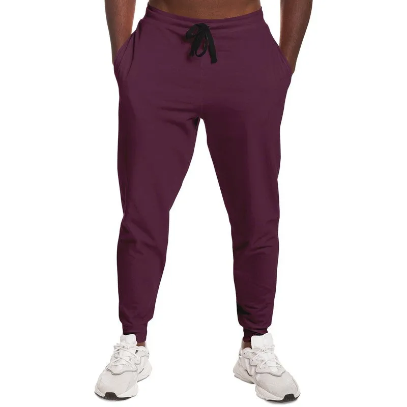 Dark Magenta Joggers | Unisex | with PLUS sizes | Dark Pastel Magenta | C0M60Y0K80