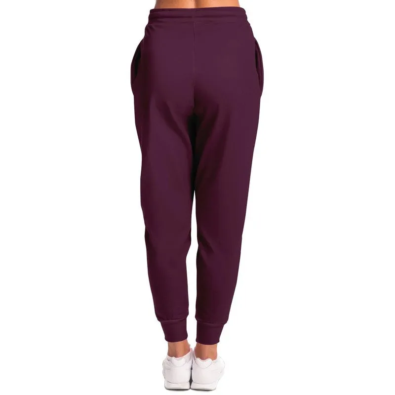 Dark Magenta Joggers | Unisex | with PLUS sizes | Dark Pastel Magenta | C0M60Y0K80