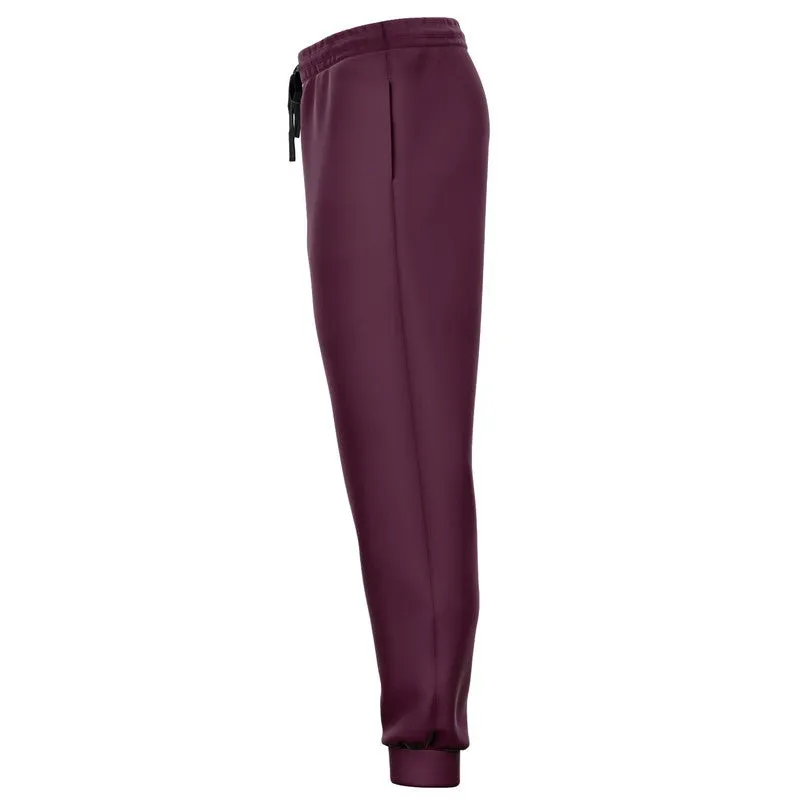 Dark Magenta Joggers | Unisex | with PLUS sizes | Dark Pastel Magenta | C0M60Y0K80