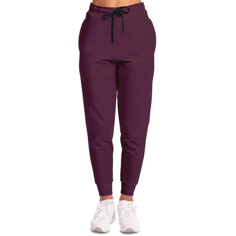 Dark Magenta Joggers | Unisex | with PLUS sizes | Dark Pastel Magenta | C0M60Y0K80