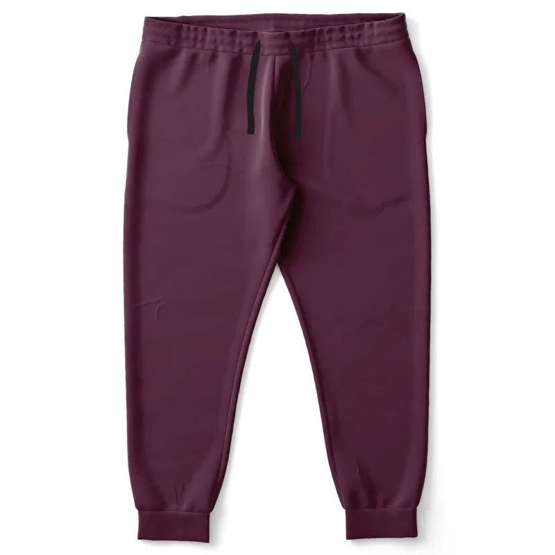 Dark Magenta Joggers | Unisex | with PLUS sizes | Dark Pastel Magenta | C0M60Y0K80