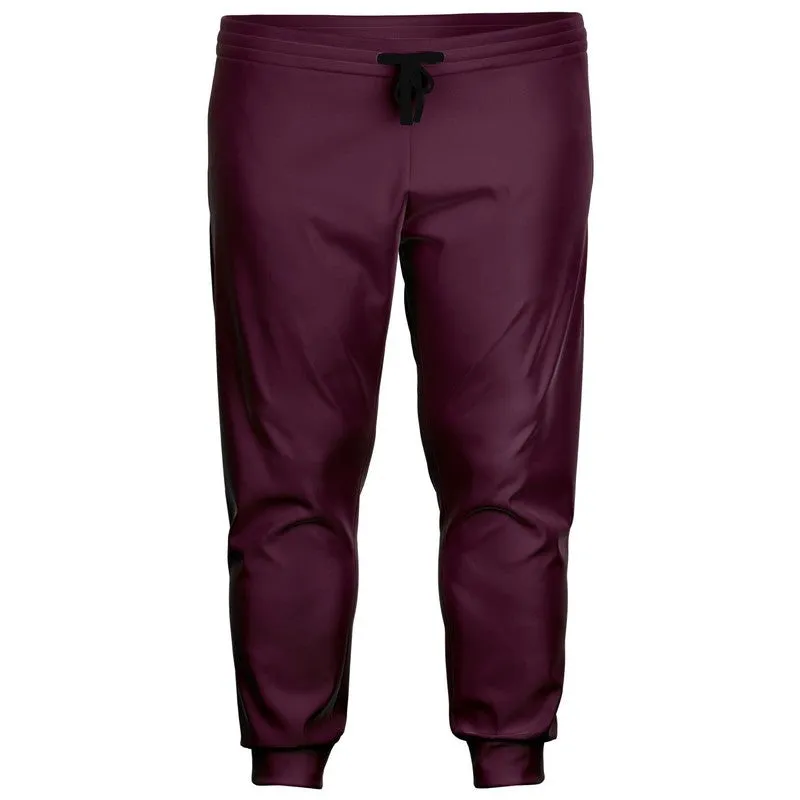 Dark Magenta Joggers | Unisex | with PLUS sizes | Dark Pastel Magenta | C0M60Y0K80