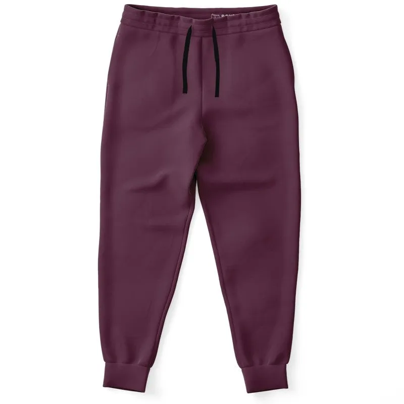 Dark Magenta Joggers | Unisex | with PLUS sizes | Dark Pastel Magenta | C0M60Y0K80