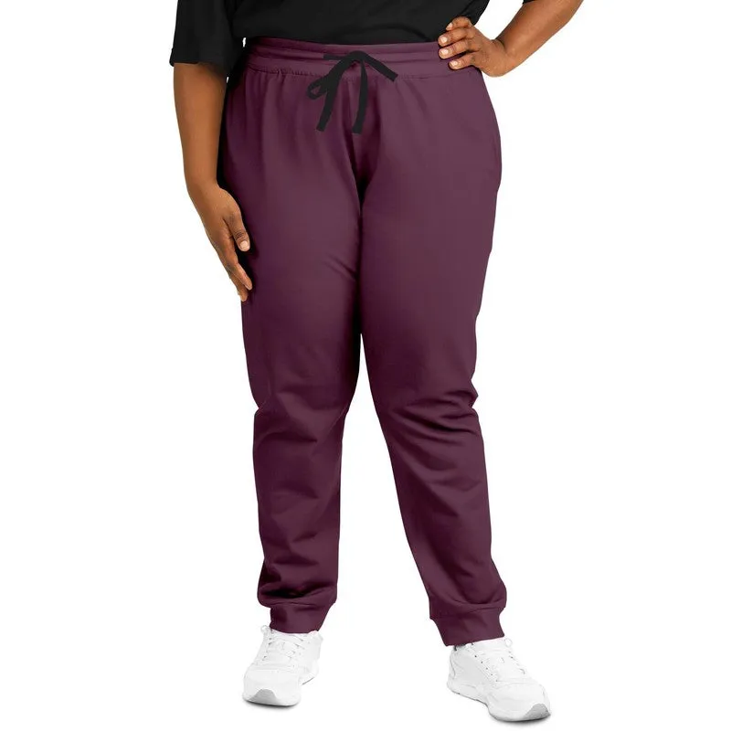 Dark Magenta Joggers | Unisex | with PLUS sizes | Dark Pastel Magenta | C0M60Y0K80