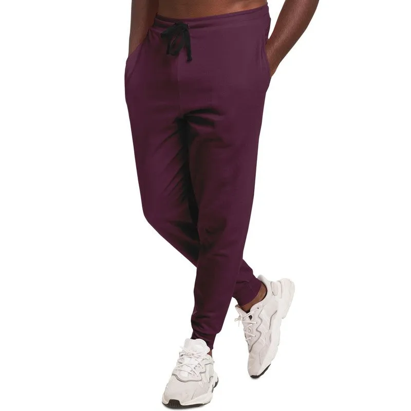 Dark Magenta Joggers | Unisex | with PLUS sizes | Dark Pastel Magenta | C0M60Y0K80