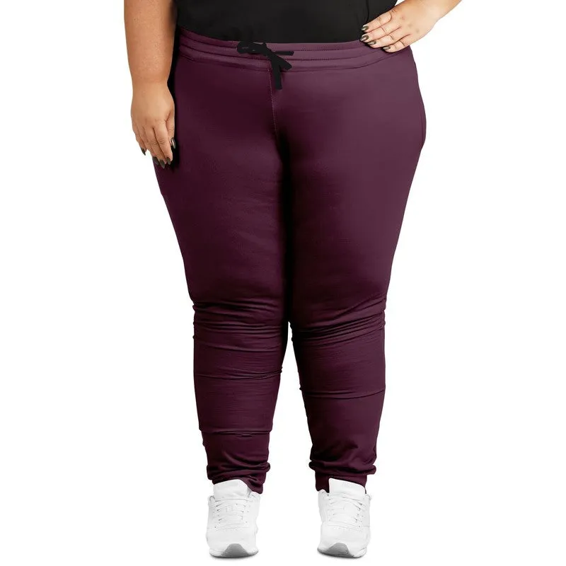 Dark Magenta Joggers | Unisex | with PLUS sizes | Dark Pastel Magenta | C0M60Y0K80