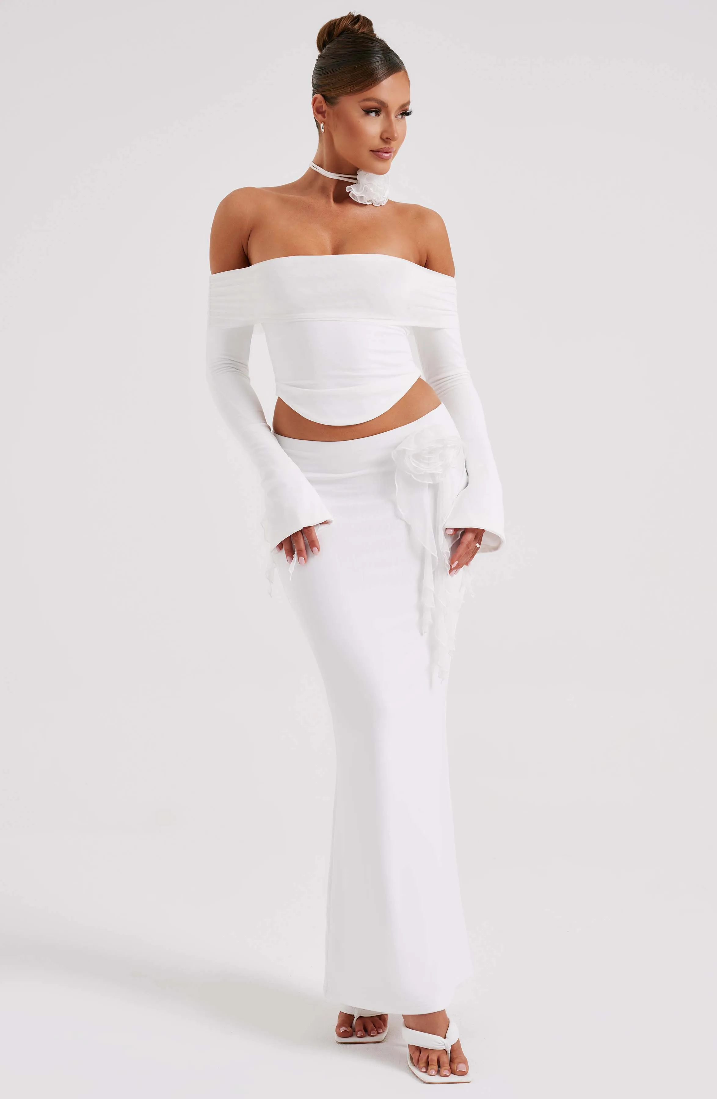 Deema Maxi Skirt - Ivory