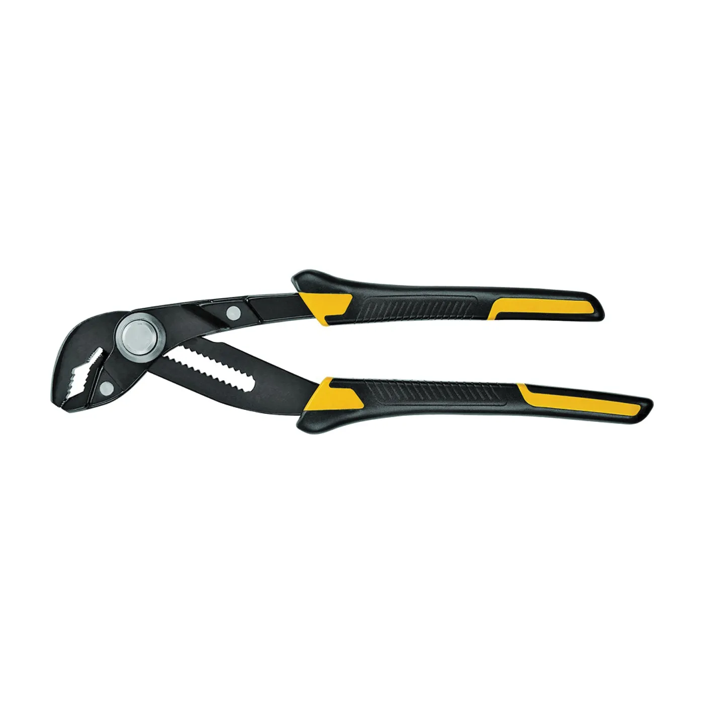 DeWALT Push-Lock Series DWHT70269 Plier, 8 in OAL, 3 in Jaw Opening, Black/Yellow Handle, Cushion-Grip Handle