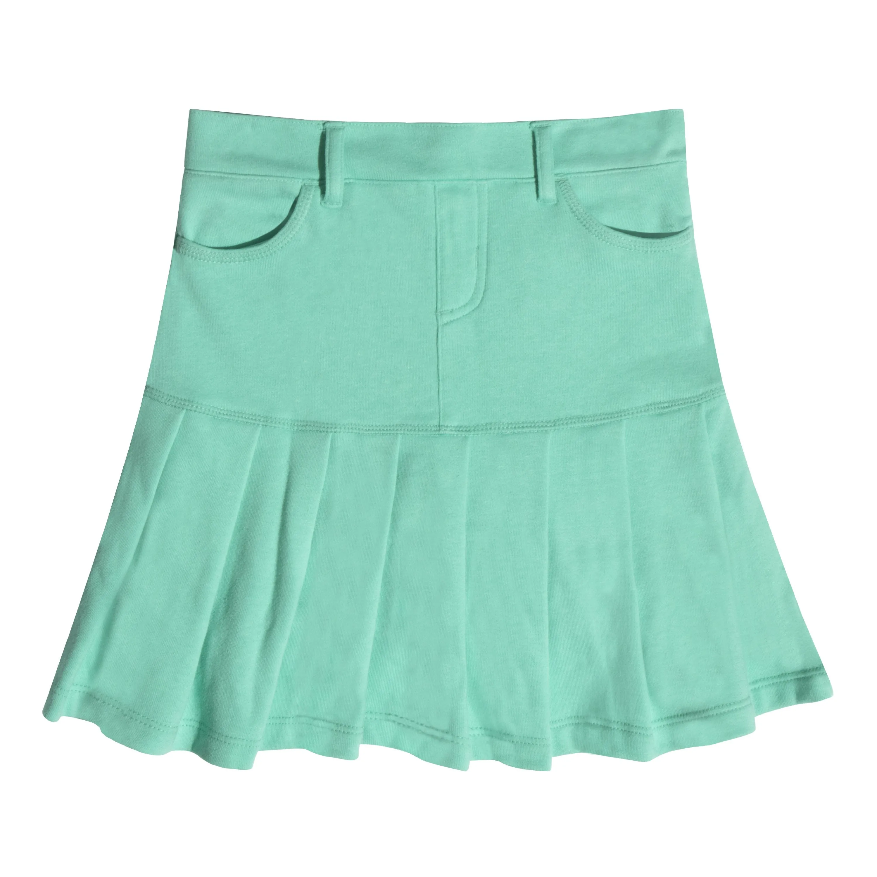 Drop Yoke Pleated Skirt