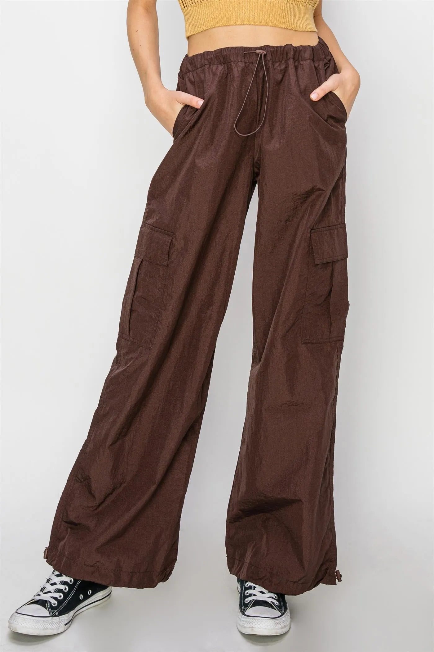 DZ24C809-Low Rise Parachute Cargo Pants