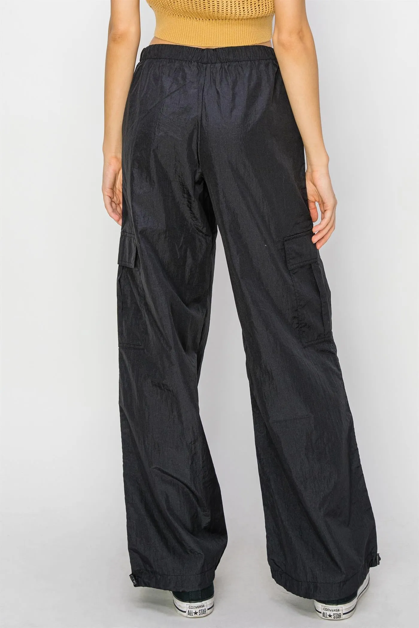 DZ24C809-Low Rise Parachute Cargo Pants