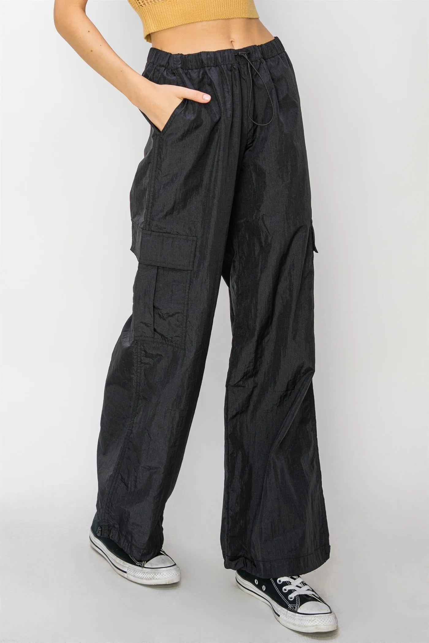 DZ24C809-Low Rise Parachute Cargo Pants