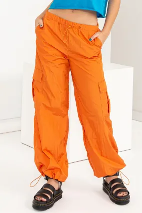 DZ24C809-Low Rise Parachute Cargo Pants