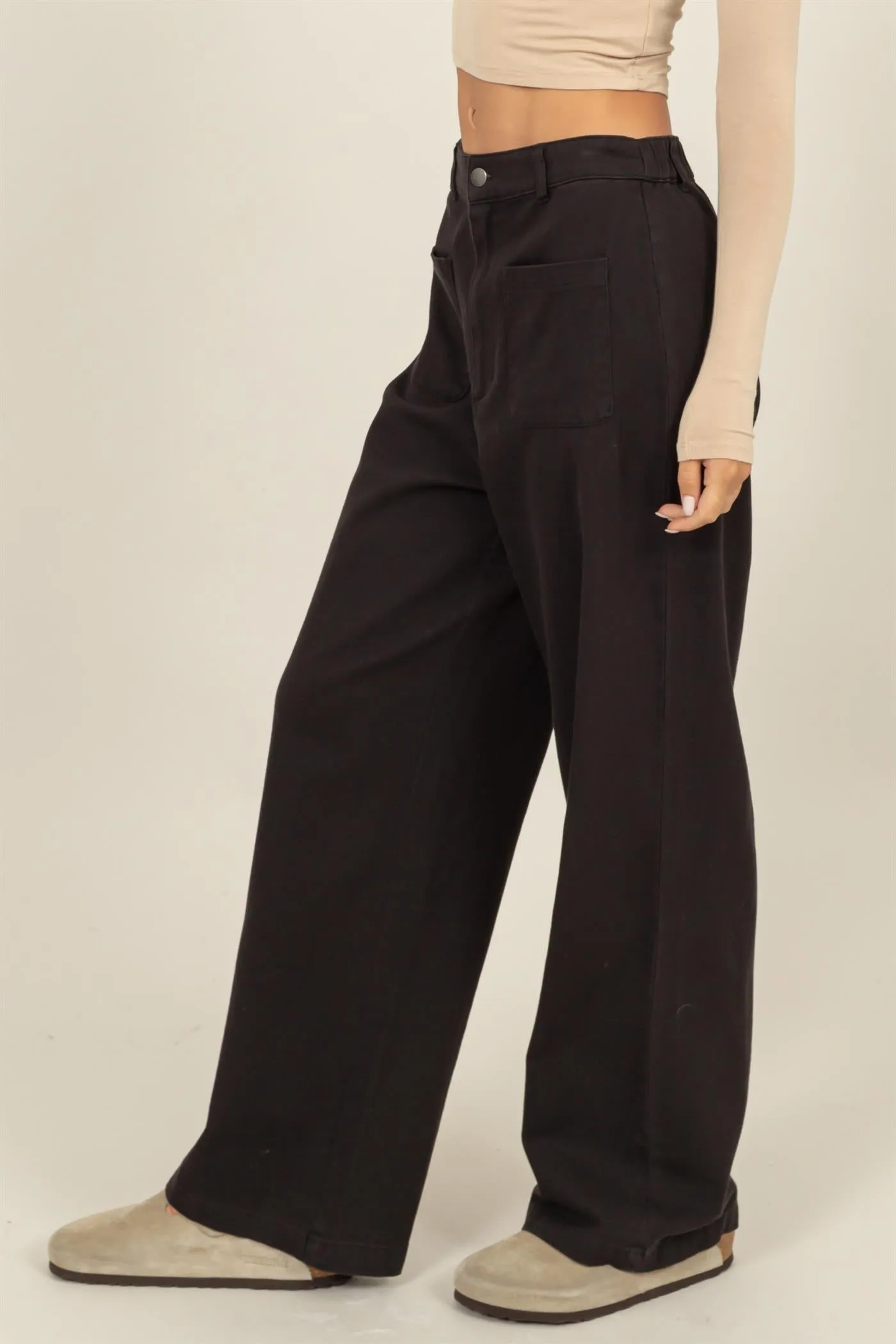 DZ25A055-High-Waist Wide-Leg Pants