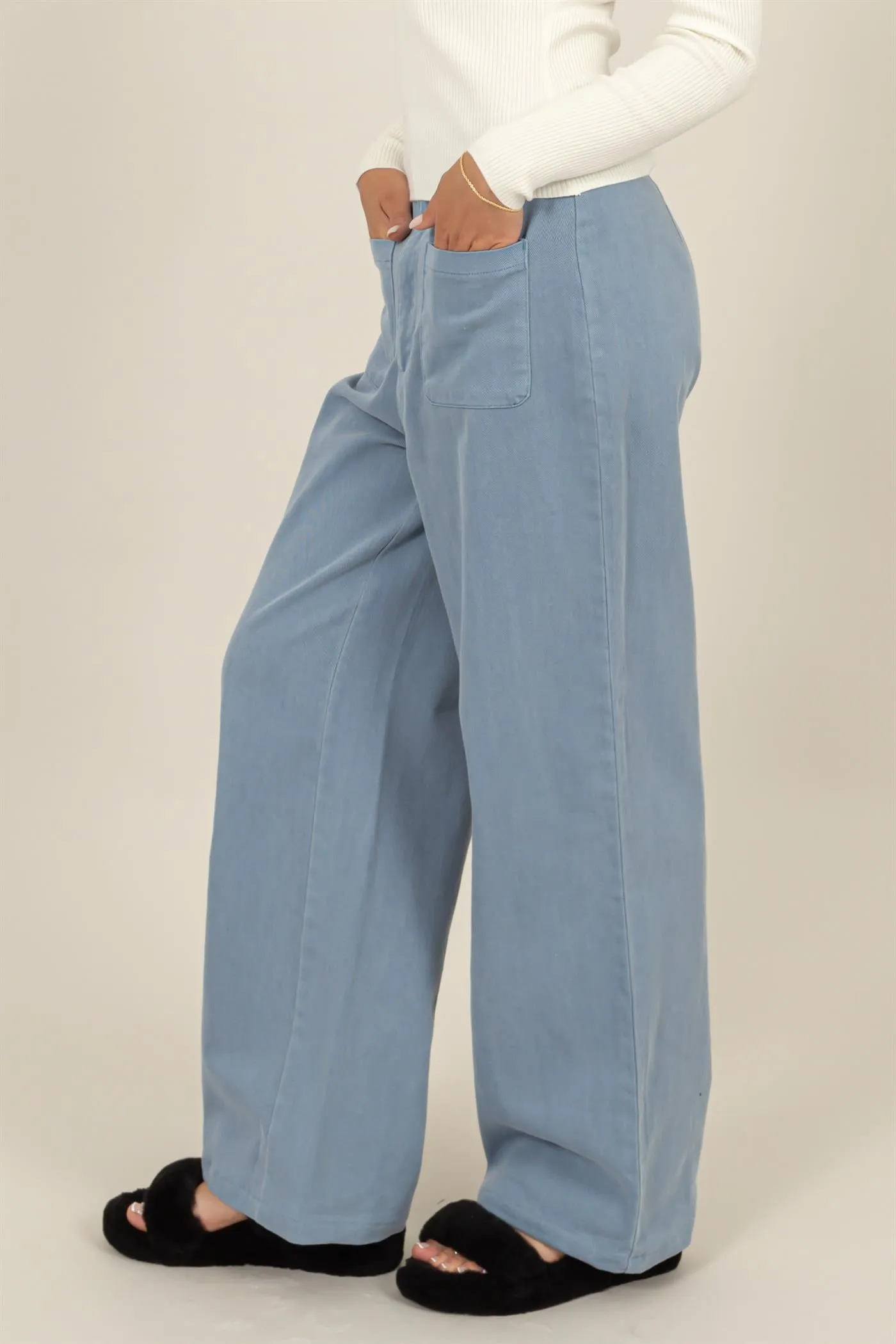 DZ25A055-High-Waist Wide-Leg Pants