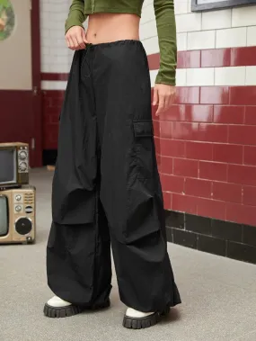 Elastic Waist Regular Fit Cargo Pants