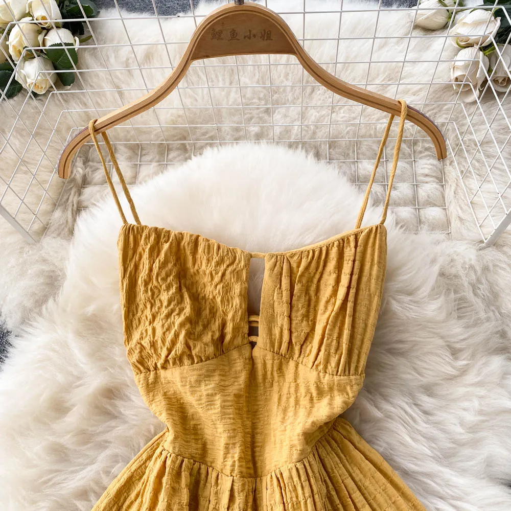 Elegant High-waisted Slip Dress