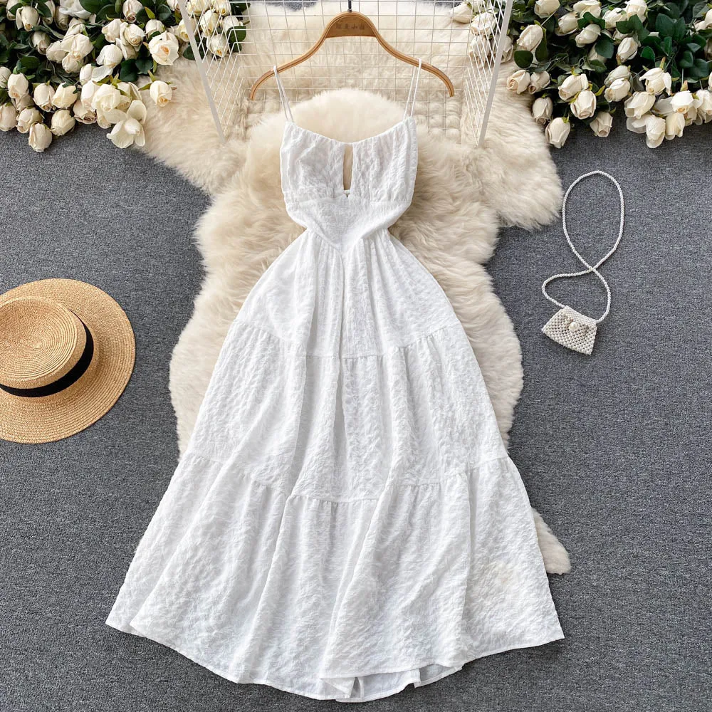 Elegant High-waisted Slip Dress