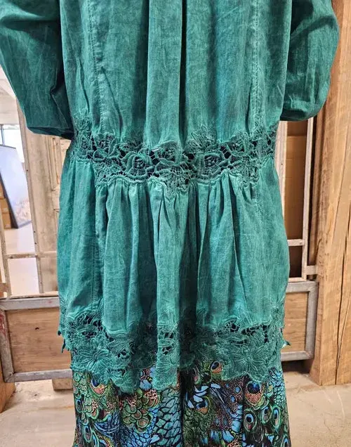 Emerald Vintage Lace Jacket