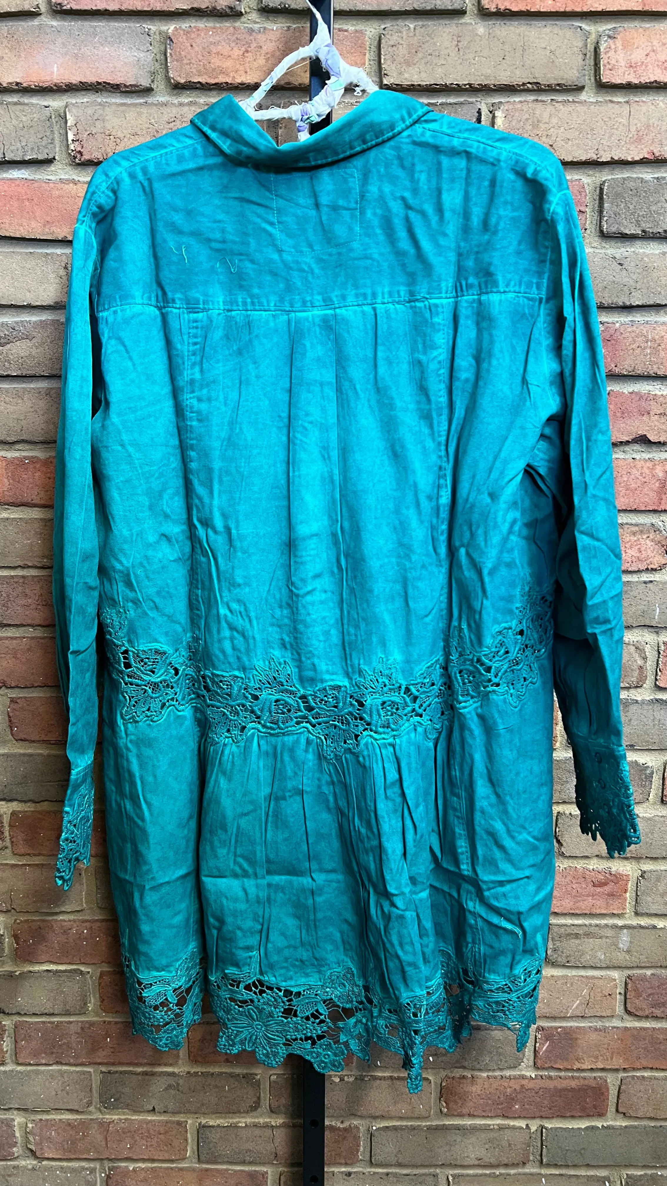 Emerald Vintage Lace Jacket