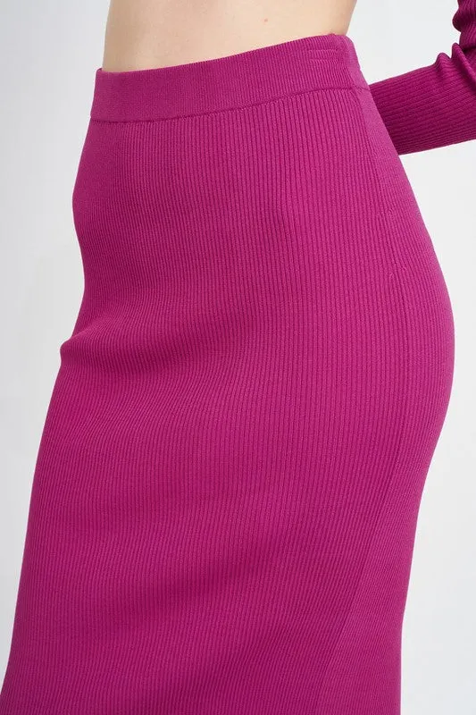 Emory Park HIGH WAIST MIDI PENCIL SKIRT