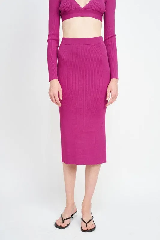 Emory Park HIGH WAIST MIDI PENCIL SKIRT