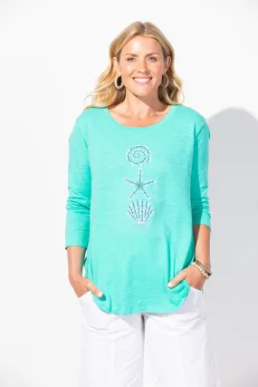 Escape by Habitat Seashells High Low Tee on Palm