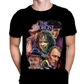 Exorcist Collage - Classic Horror Movie Poster Art - T-Shirt by Rick Melton