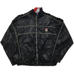 FILA Embroidered Logo Black Track Jacket