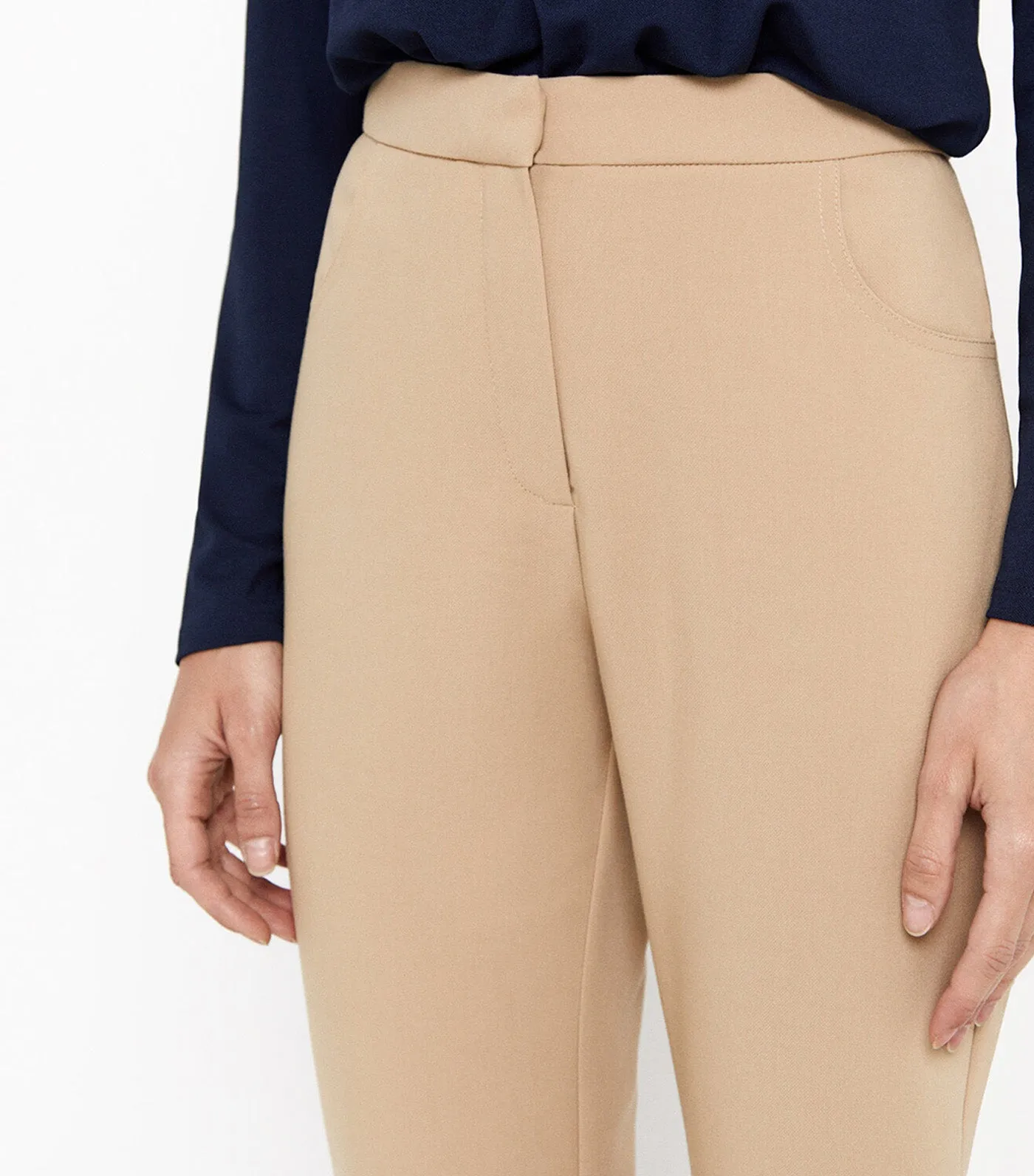 Flare Dress Pants Beige