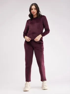 Fleece Regular Fit Tracksuit - Maroon