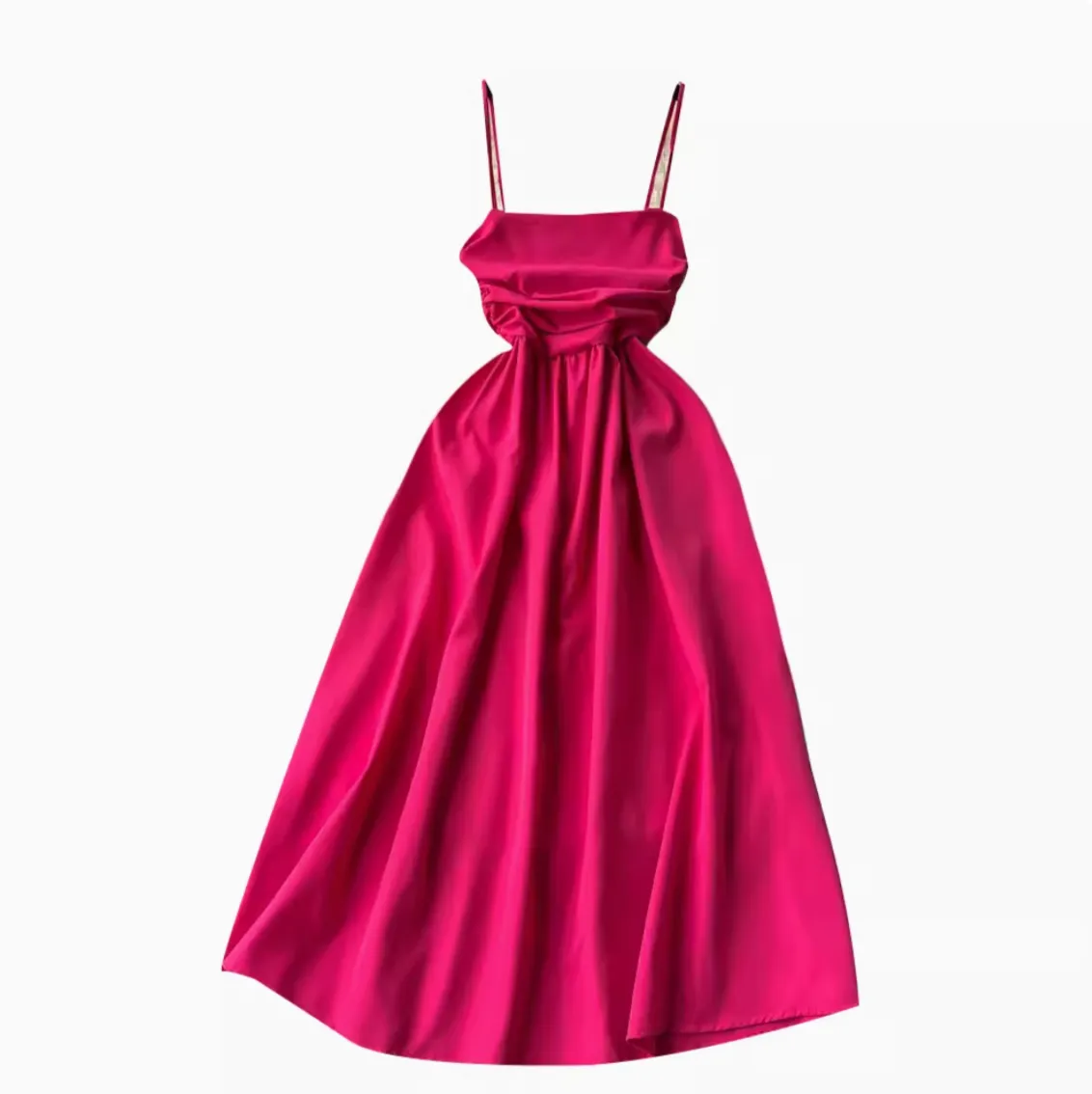 French Style Pleated Slip Dress