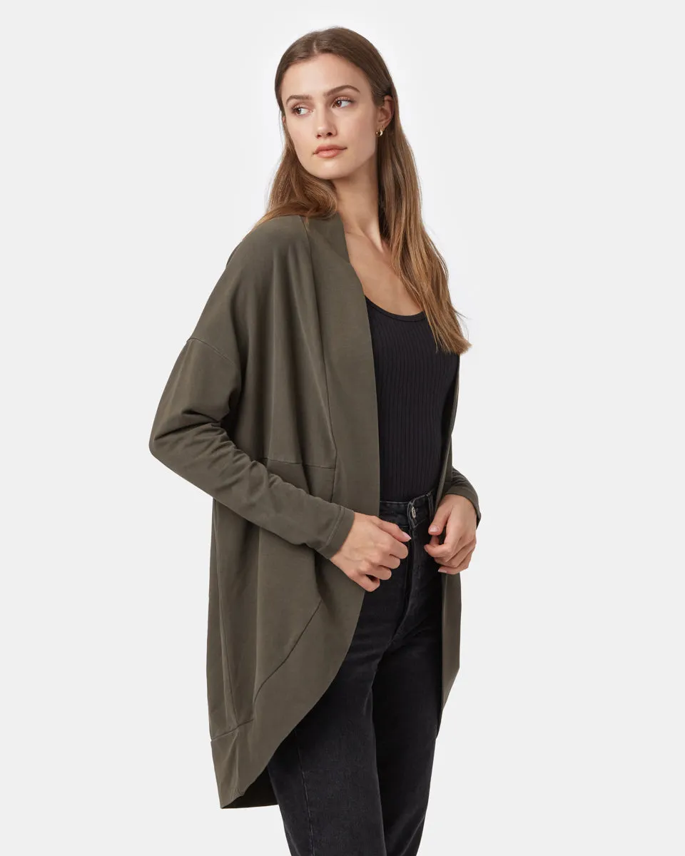 French Terry Cocoon Cardigan