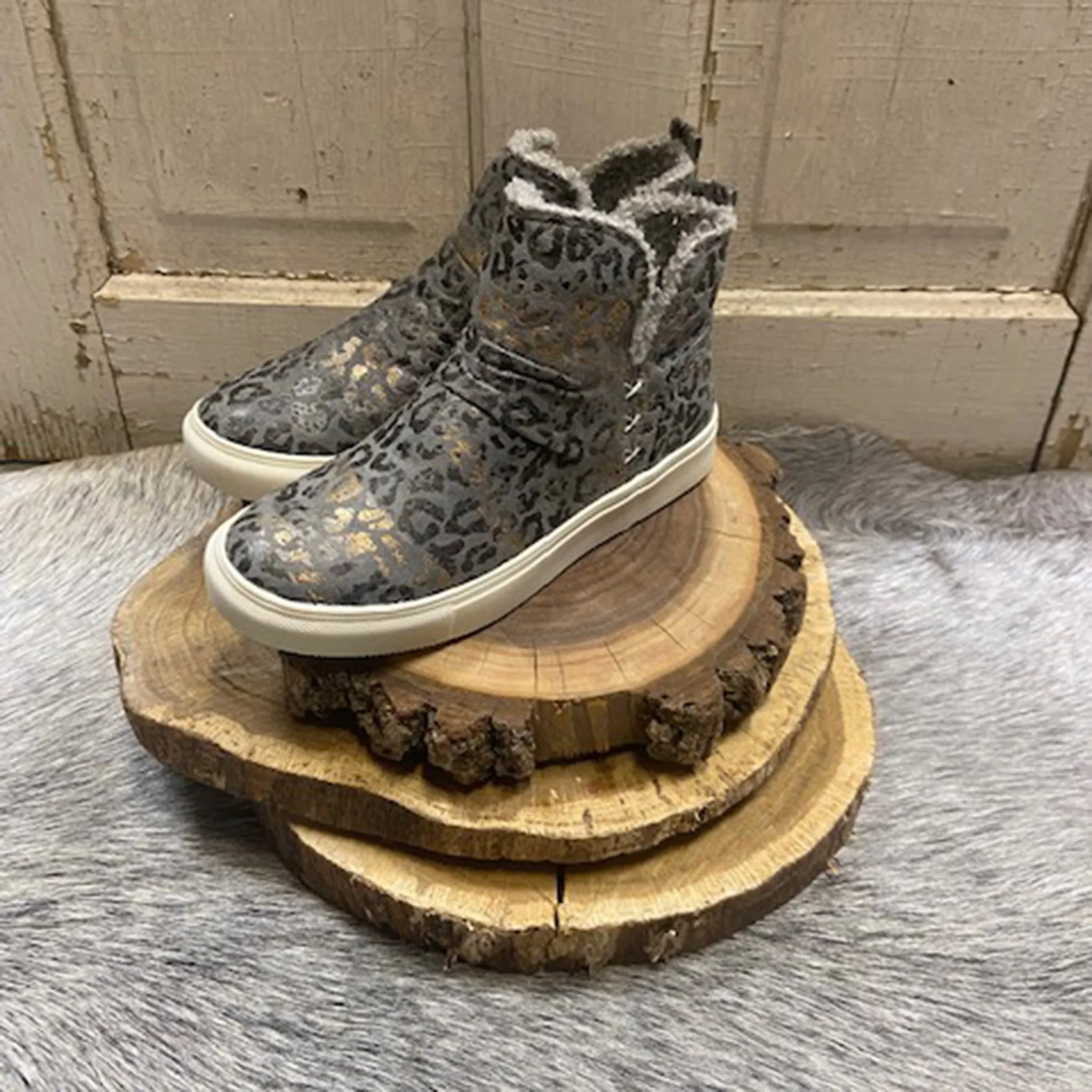 Grey Leopard Rica Shoe