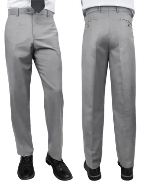 GREY SLIM FIT DRESS PANTS